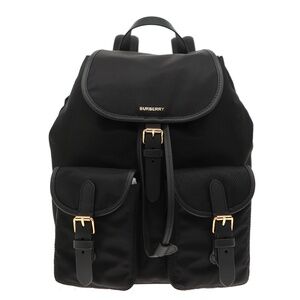 Burberry Enfield Woman Backpack Black Nylon New